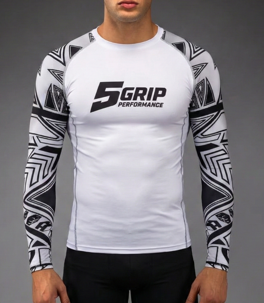 Rashguard blanc manches longues CFJJB