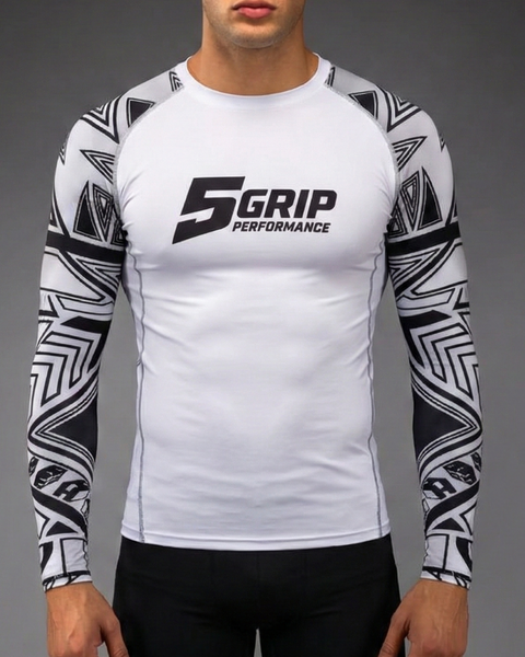 Rashguard blanc manches longues CFJJB