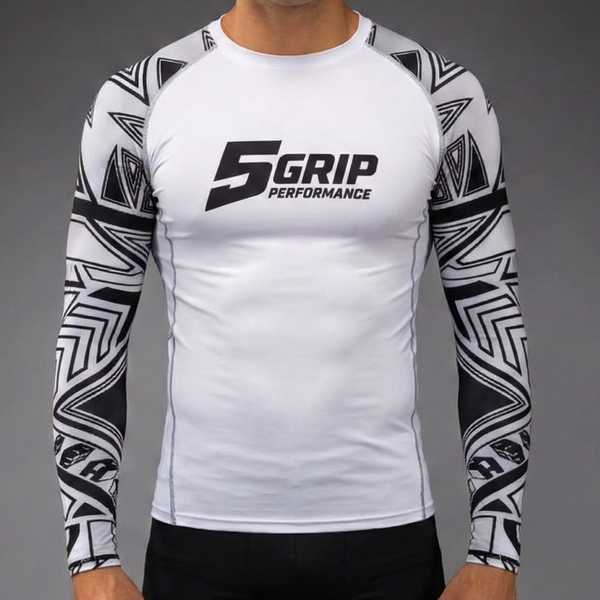 Rashguard blanc manches longues CFJJB