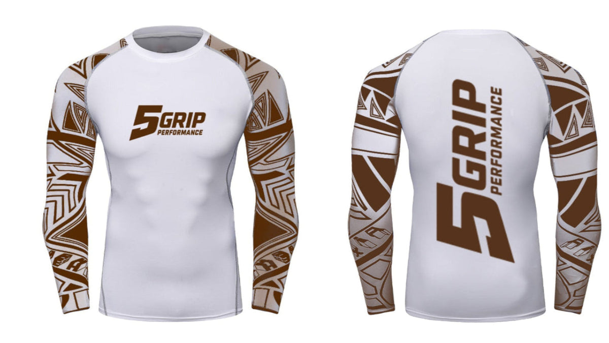 Rashguard marron X-CORE manches longues