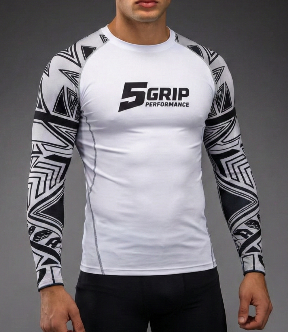 Rashguard blanc manches longues 
