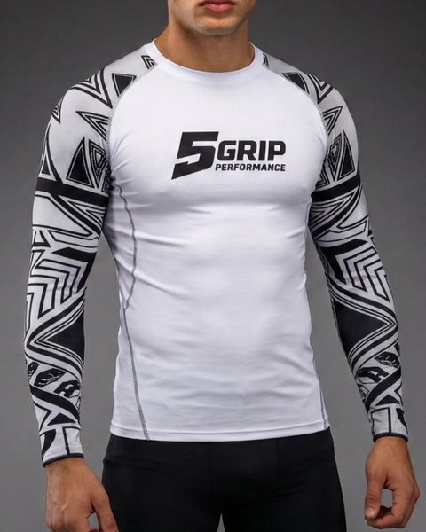 Rashguard blanc manches longues 